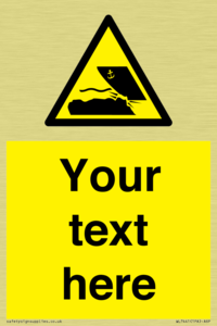 Custom Warning submerged objects in watercraft areas